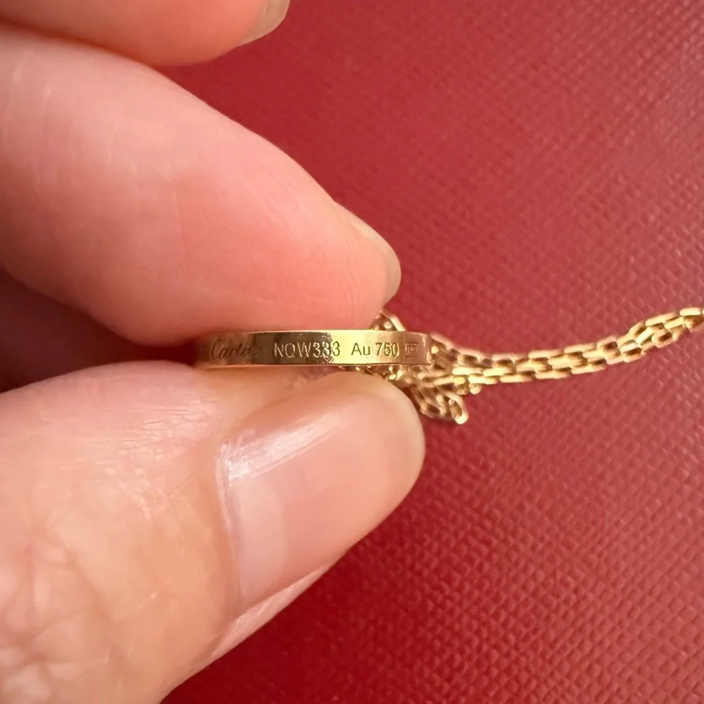 Cartier Rose Gold Love Chain Bracelet with Diamond - Picture 6 of 8